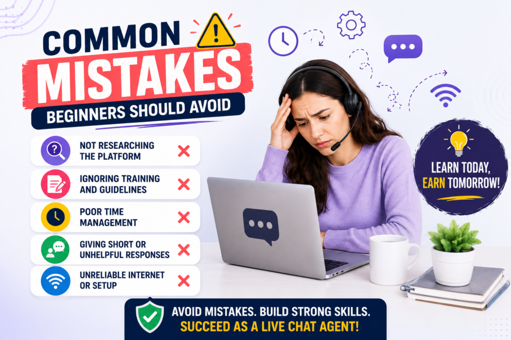 live chat jobs common mistakes