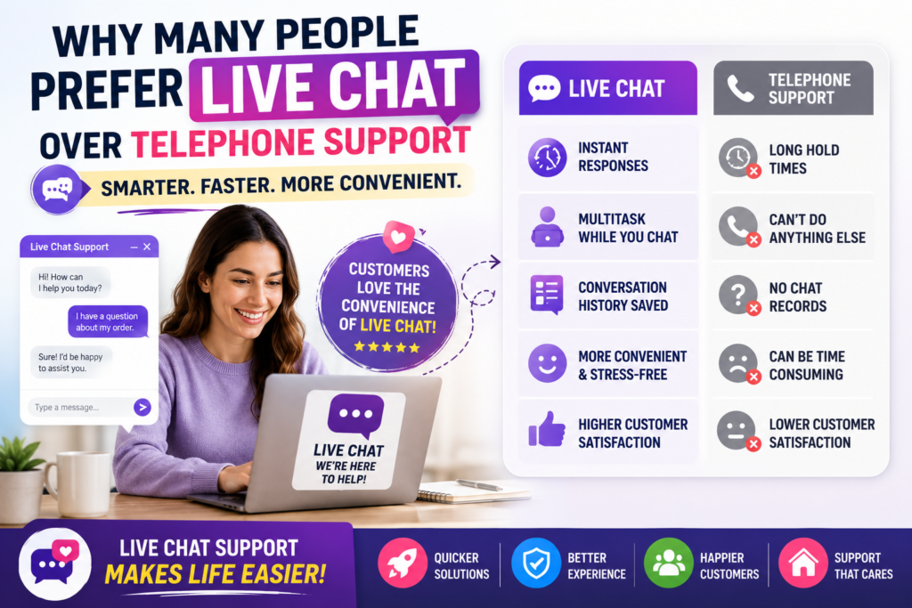 Why choose live chat support?